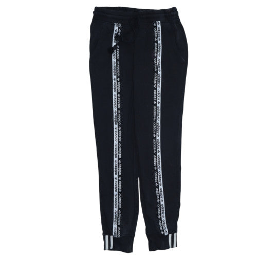 Adidas Womens Black Jogger Sweatpants Size 8 Cotton Blend