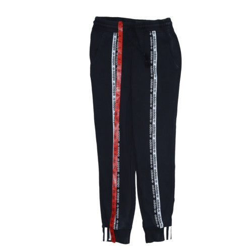 Adidas Womens Black Jogger Sweatpants Size 8 Cotton Blend