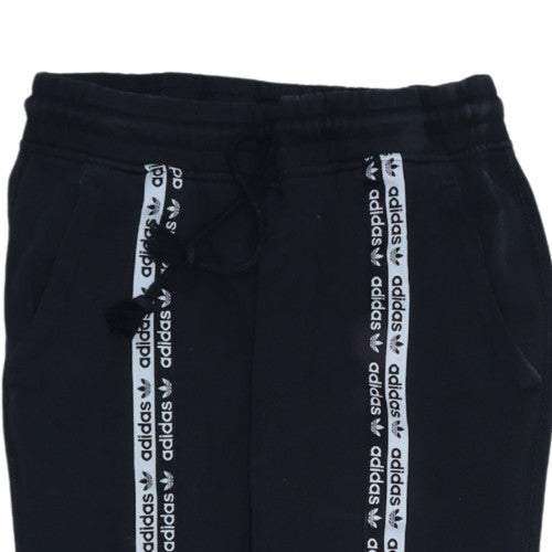 Adidas Womens Black Jogger Sweatpants Size 8 Cotton Blend