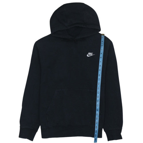 Nike Men's Black Pullover Hoodie M Regular Fit Fleece Sweatshirt