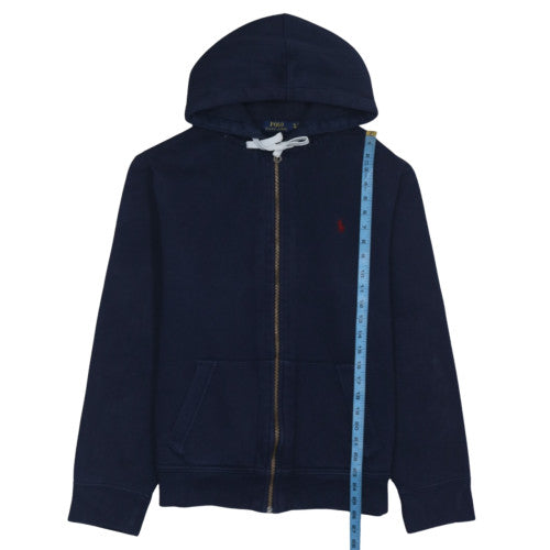 Ralph Lauren Men's Blue Full Zip Hoodie XL Cotton Blend