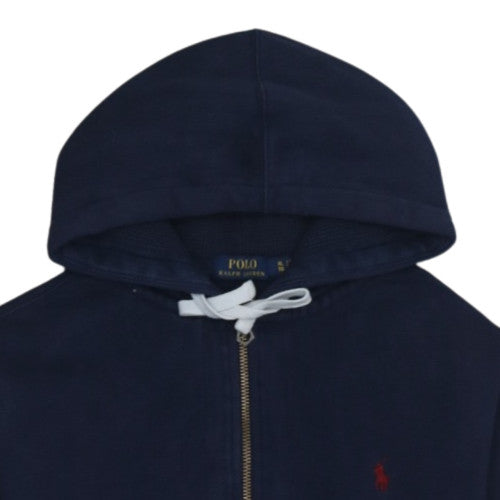 Ralph Lauren Men's Blue Full Zip Hoodie XL Cotton Blend