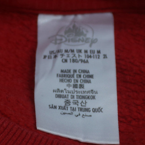 Disney Women Red Mickey Mouse Christmas Sweatshirt Size M