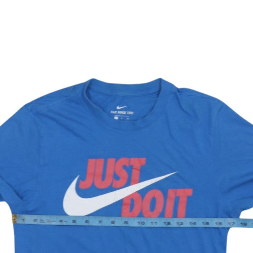 Nike Men's Blue Just Do It Graphic Crew Neck T-Shirt Size S