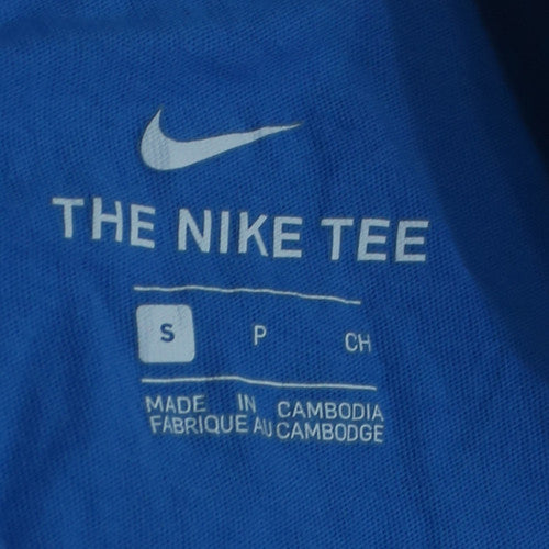 Nike Men's Blue Just Do It Graphic Crew Neck T-Shirt Size S