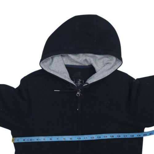 New Balance Men's Black Full Zip Fleece Hoodie M Regular Fit