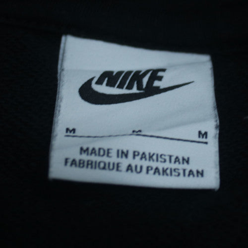 Nike Men's Black Pullover Hoodie M Fleece Logo Sportswear