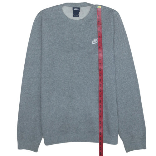 Nike Women's Grey Crew Neck Pullover Sweatshirt Size S