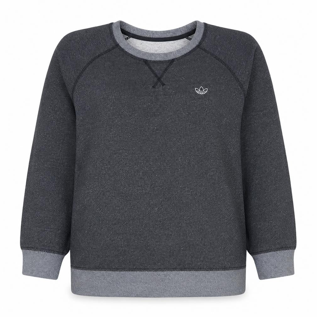 Adidas Originals Women Grey Crew Neck Sweatshirt Size L