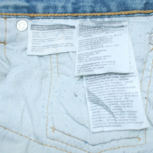 Levi Strauss 501 Men's Blue 36W 32L Straight Leg Distressed Jeans