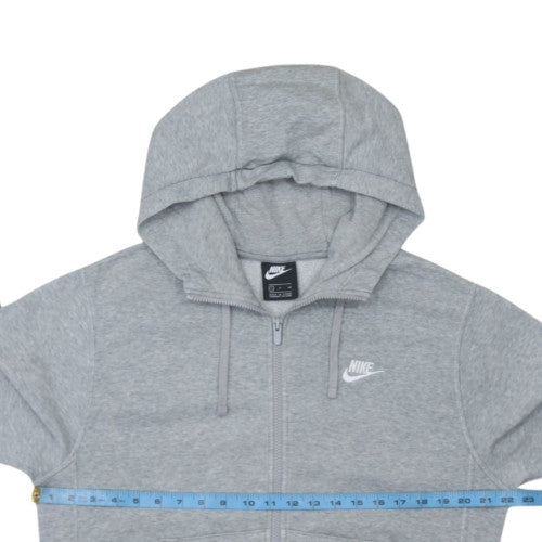 Nike Men's Grey Full Zip Hoodie Size S Regular Fit Fleece