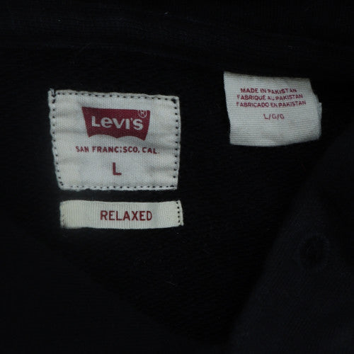Levi's Men's Black Relaxed Fit Pullover Hoodie Size L