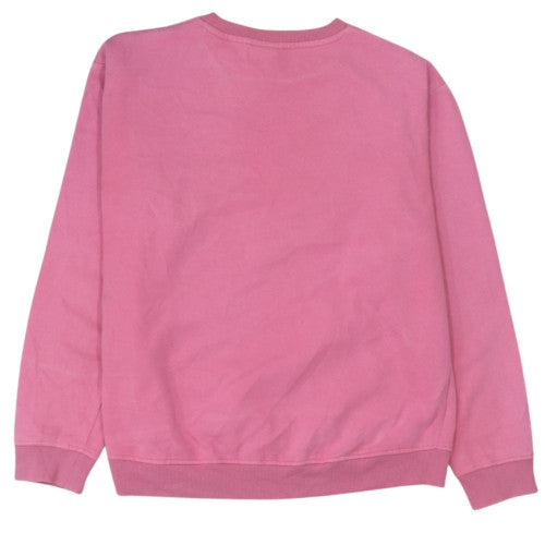 Ellesse Women Pink Crew Neck Pullover Sweatshirt UK 14 Cotton Blend