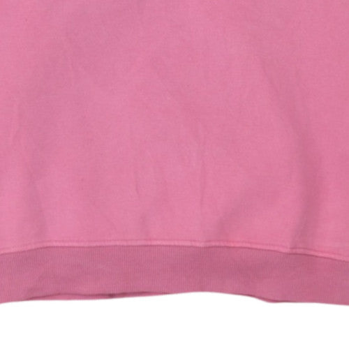 Ellesse Women Pink Crew Neck Pullover Sweatshirt UK 14 Cotton Blend