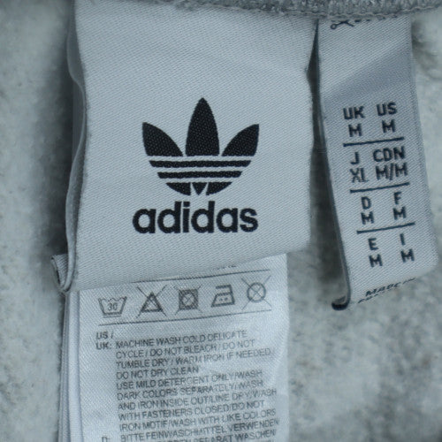adidas Men Grey Jogger Trousers M Regular Fit Fleece Logo