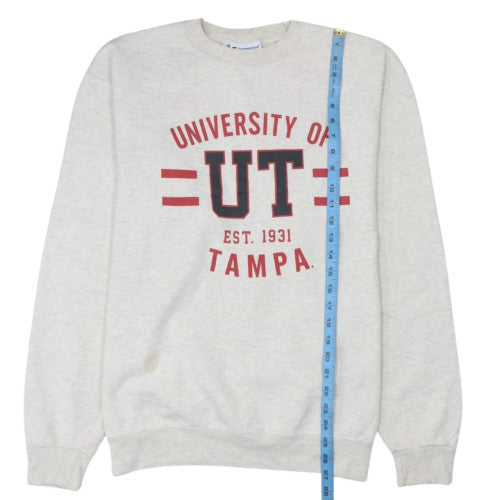 Champion Women's Beige University of Tampa Pullover Sweatshirt L