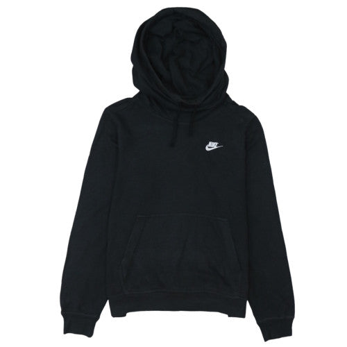Nike Men's Black Pullover Hoodie M Fleece Logo Sweatshirt
