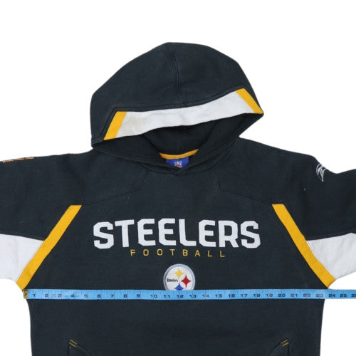 Reebok Men’s Black Steelers NFL Pullover Hoodie Size S