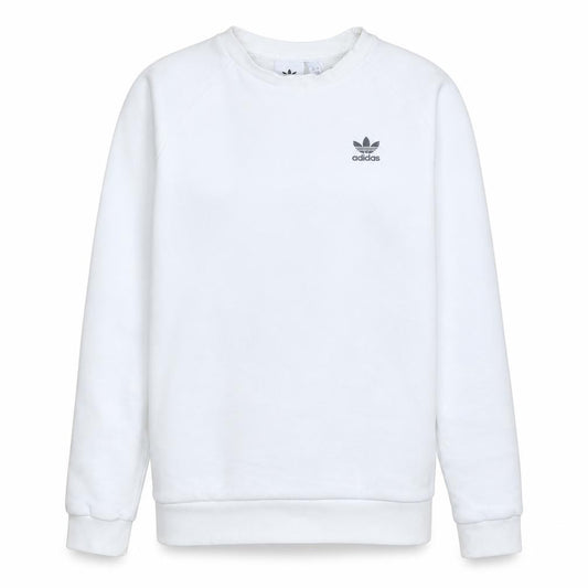 adidas Men’s White Crew Neck Pullover Sweatshirt Size S