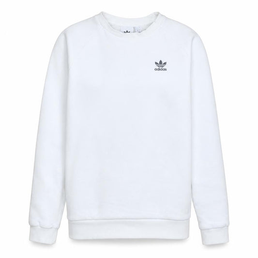 adidas Men’s White Crew Neck Pullover Sweatshirt Size S