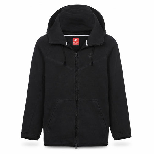 Nike Men's Black XS Full Zip Hoodie with Logo