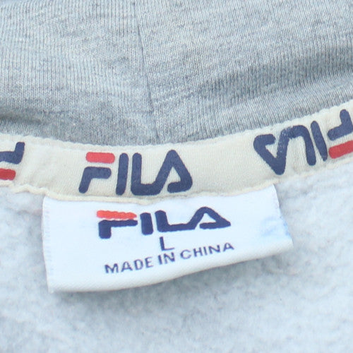 FILA Men's Multicoloured Pullover Hoodie L Graphic Fleece Sweatshirt