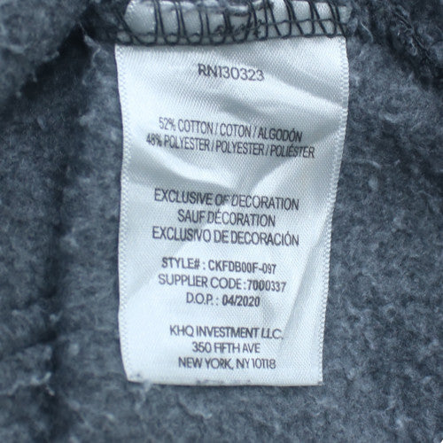 Calvin Klein Jeans Teens Grey Full Zip Logo Hoodie 14 Plus