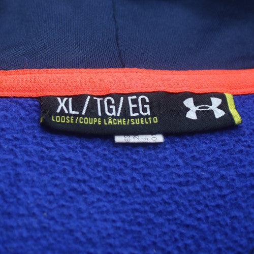 Under Armour Men's Blue XL Pullover Hoodie with Logo Graphic