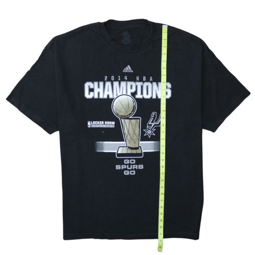 Adidas Men's Black 2XL NBA Champions Spurs Graphic T-Shirt