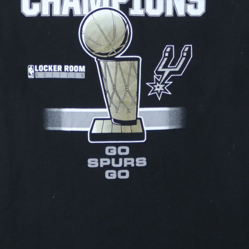 Adidas Men's Black 2XL NBA Champions Spurs Graphic T-Shirt