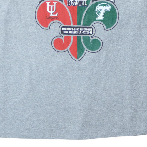 Russell Athletic Men's Grey 2013 New Orleans Bowl Graphic T-Shirt 2XL
