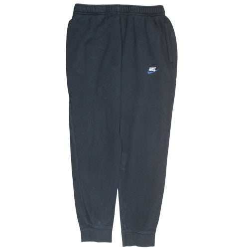 Nike Men's Black Fleece Sweatpants L Tapered Fit Activewear