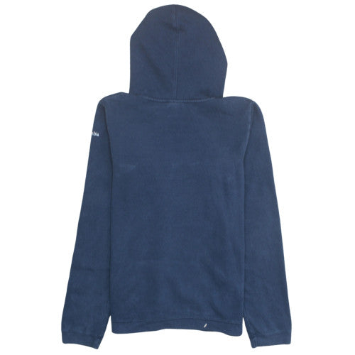 Columbia Womens Navy Blue Pullover Hoodie XL Cotton Blend Logo Design