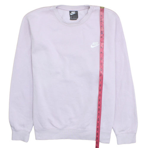 Nike Women’s Lilac Crew Neck Sweatshirt L Cotton Blend Casual