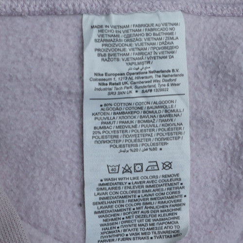 Nike Women’s Lilac Crew Neck Sweatshirt L Cotton Blend Casual