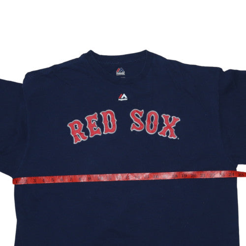 Majestic Men's Blue Boston Red Sox 2XL Short Sleeve T-Shirt