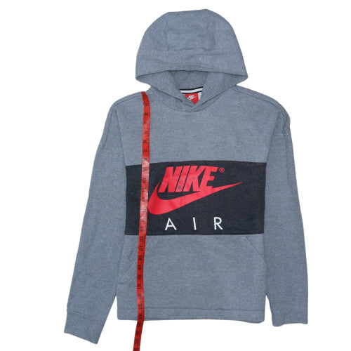 Nike Air Men's Grey Pullover Hoodie Small Fleece Logo Sportswear
