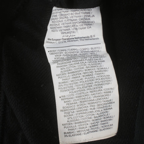 Nike Men's Black Medium Jogger Sweatpants Fleece Tapered Fit