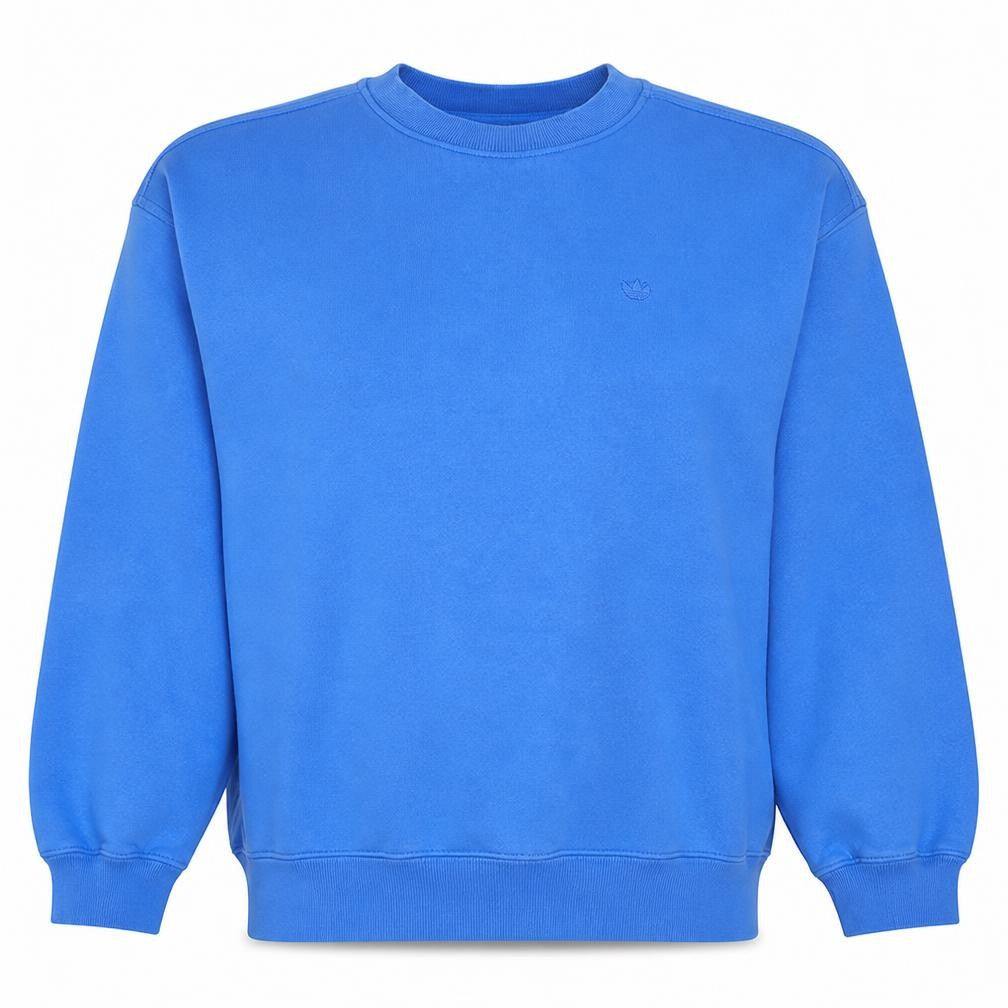 Adidas Women Blue Crew Neck Pullover Sweatshirt Size 10 Cotton