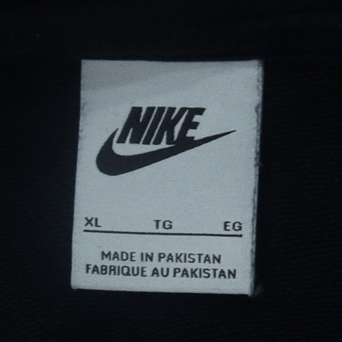 Nike Men's Black XL Pullover Hoodie With Logo Front Pocket