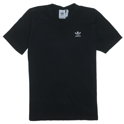 Adidas Men's Black Short Sleeve Crew Neck Cotton T-Shirt S