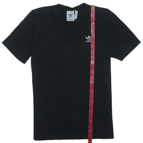 Adidas Men's Black Short Sleeve Crew Neck Cotton T-Shirt S