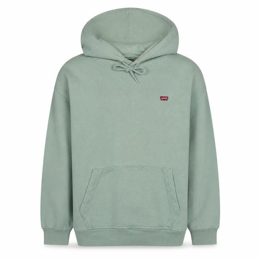 Levi's Men's Green Pullover Hoodie M Regular Fit Cotton