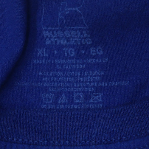 Russell Athletic Men's Blue XL Short Sleeve Crew Neck T-Shirt