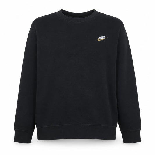 Nike Men’s Black XL Pullover Sweatshirt Fleece Crew Neck Logo Sportswear