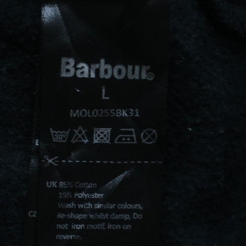 Barbour International Mens Black L Half Zip Sweatshirt