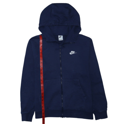 Nike Men's Blue Full Zip Hoodie M Sports Fleece Sweatshirt