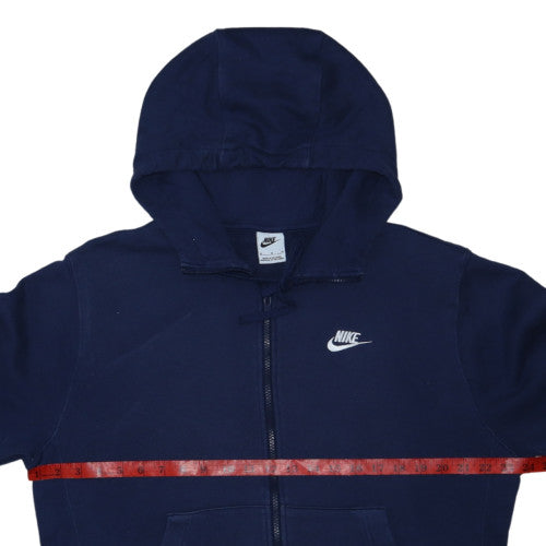Nike Men's Blue Full Zip Hoodie M Sports Fleece Sweatshirt