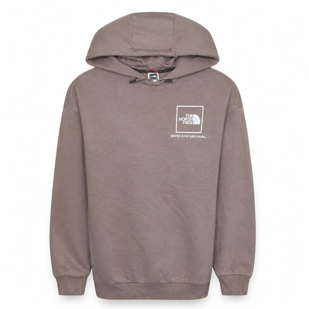 The North Face Womens Brown Pullover Hoodie S Cotton Blend