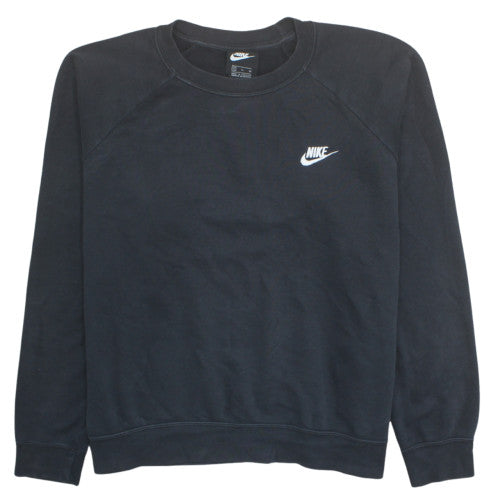 Nike Women Black XL Pullover Sweatshirt Crew Neck Logo Athletic